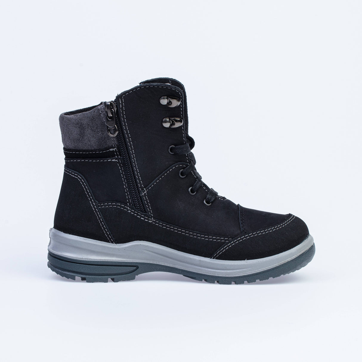 Black-gray boots genuine leather, KOTOFEY – изображение 6 | NetTrade.ee