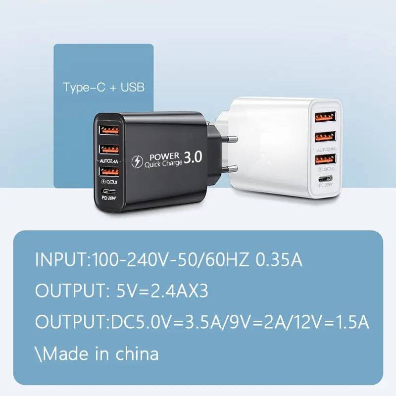 Universal Charger USB Type-C for Home and Traveling – изображение 1 | NetTrade.ee